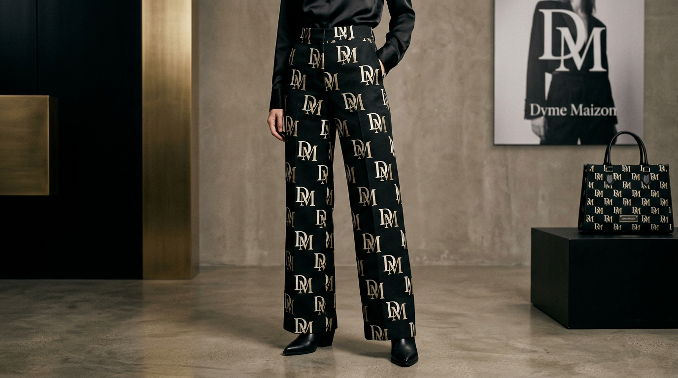 Monogram trousers detail